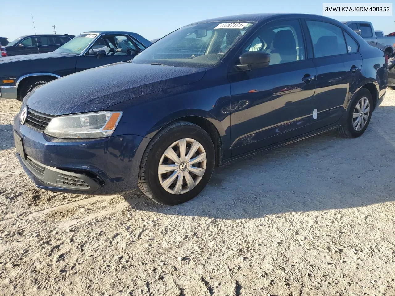 2013 Volkswagen Jetta Base VIN: 3VW1K7AJ6DM400353 Lot: 77807124