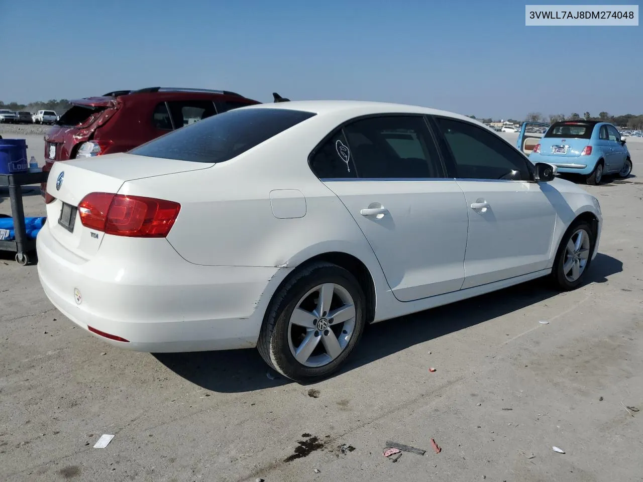 2013 Volkswagen Jetta Tdi VIN: 3VWLL7AJ8DM274048 Lot: 77839734