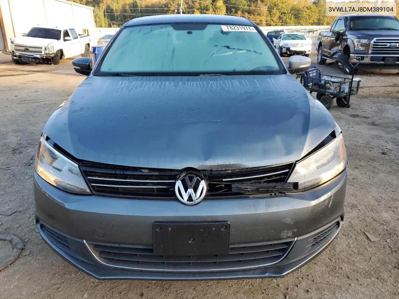 2013 Volkswagen Jetta Tdi VIN: 3VWLL7AJ8DM389104 Lot: 78231974