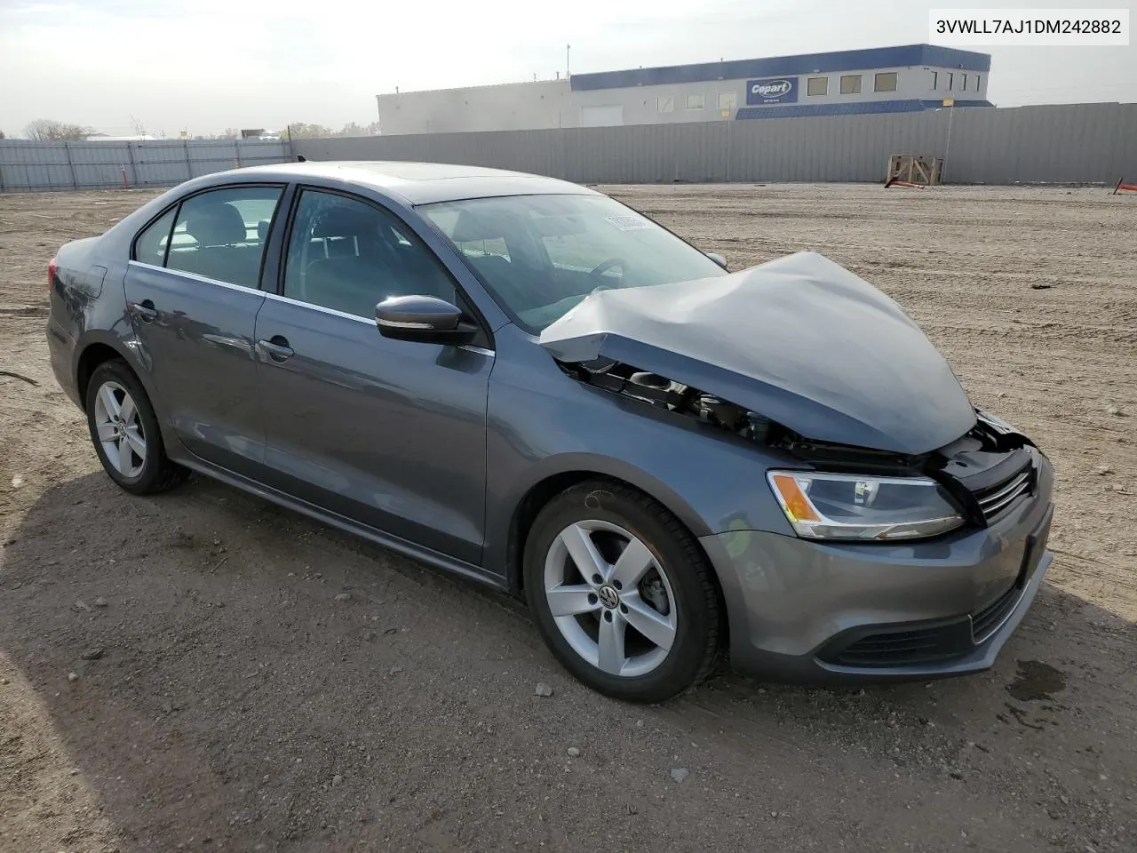 2013 Volkswagen Jetta Tdi VIN: 3VWLL7AJ1DM242882 Lot: 78308054