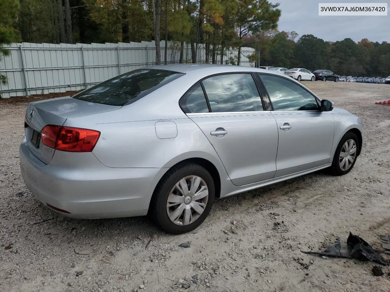 2013 Volkswagen Jetta Se VIN: 3VWDX7AJ6DM367420 Lot: 78417594