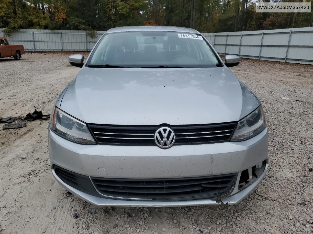 2013 Volkswagen Jetta Se VIN: 3VWDX7AJ6DM367420 Lot: 78417594