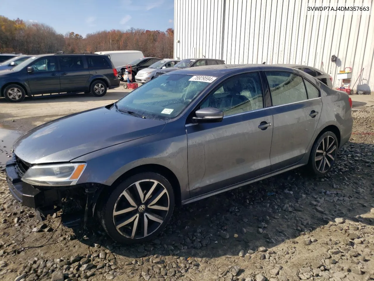 2013 Volkswagen Jetta Se VIN: 3VWDP7AJ4DM357663 Lot: 78929594