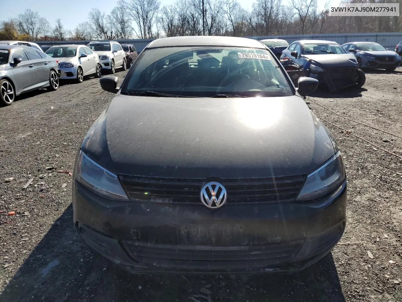 2013 Volkswagen Jetta Base VIN: 3VW1K7AJ9DM277941 Lot: 79519164