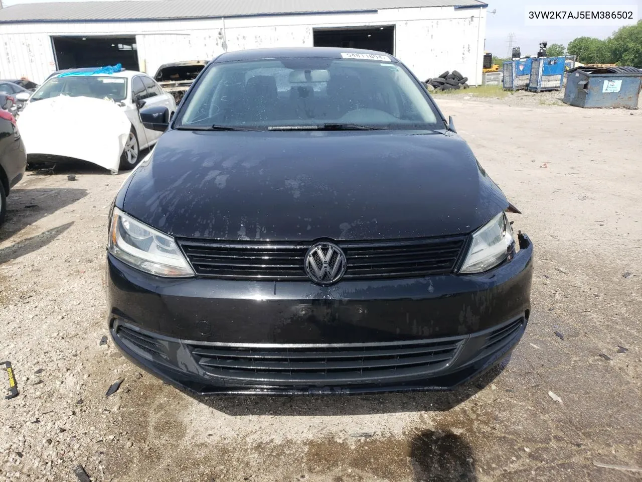 2014 Volkswagen Jetta Base VIN: 3VW2K7AJ5EM386502 Lot: 54811894