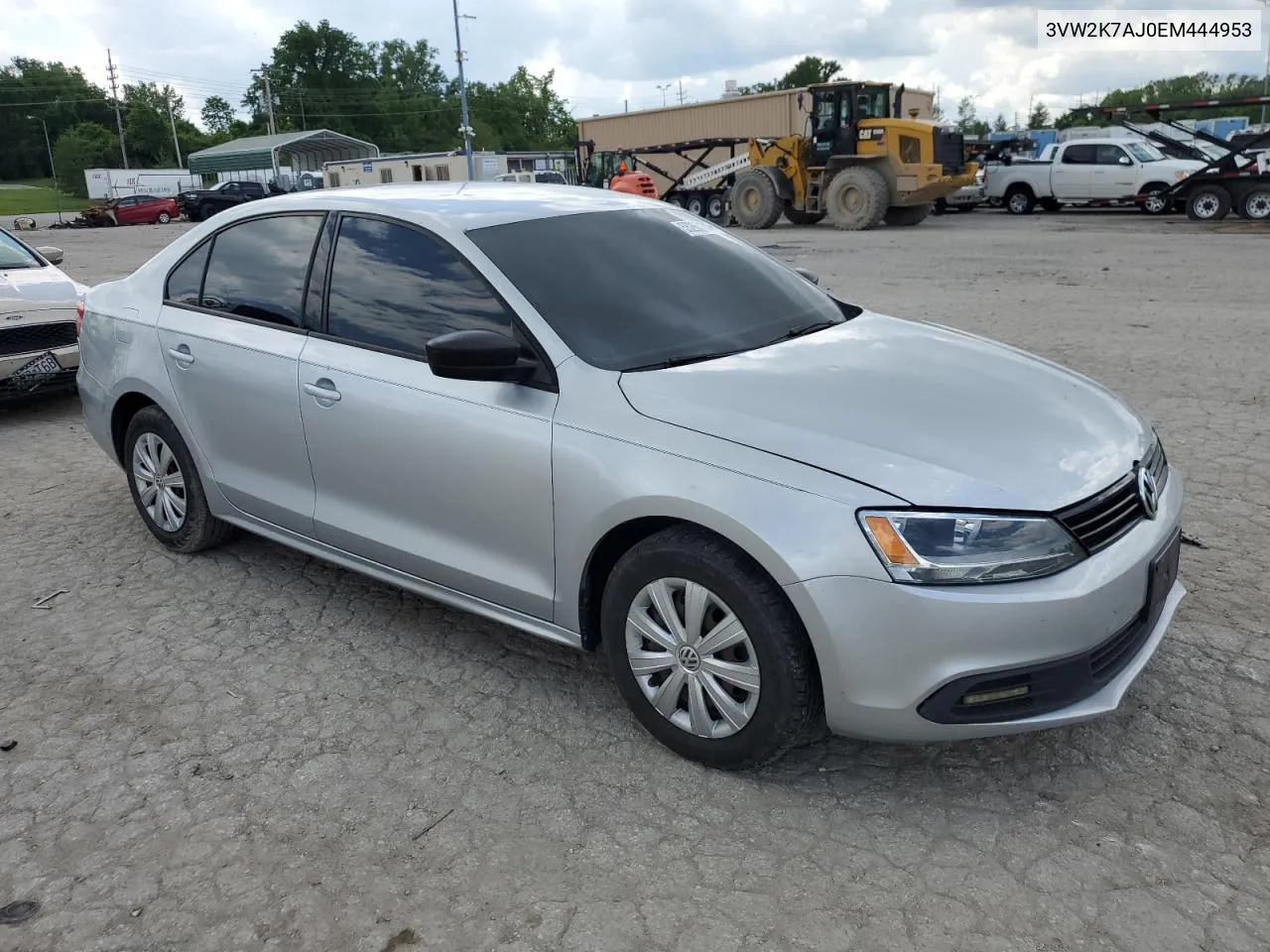 2014 Volkswagen Jetta Base VIN: 3VW2K7AJ0EM444953 Lot: 55260604