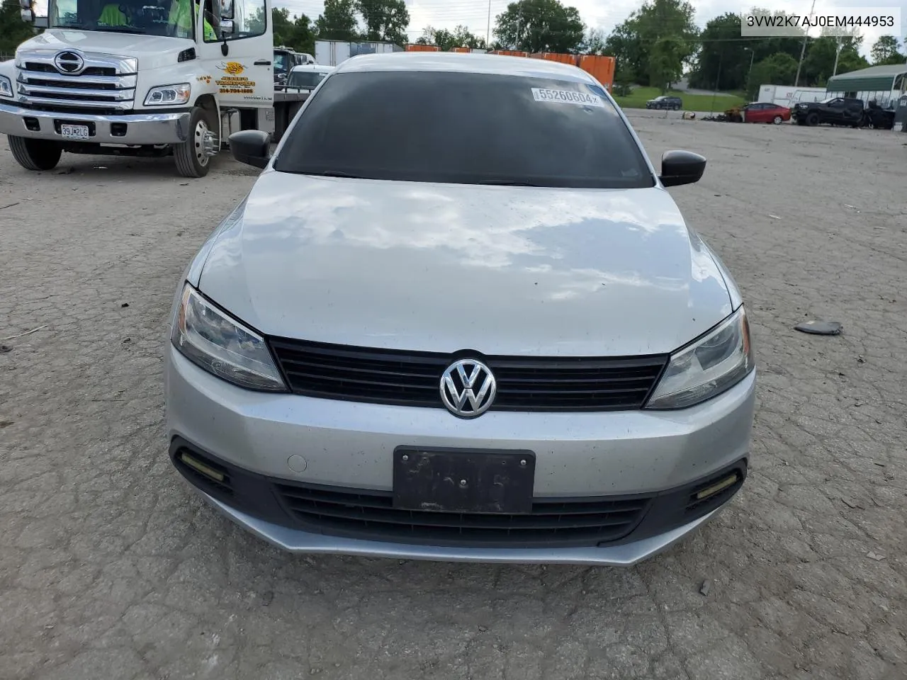 2014 Volkswagen Jetta Base VIN: 3VW2K7AJ0EM444953 Lot: 55260604