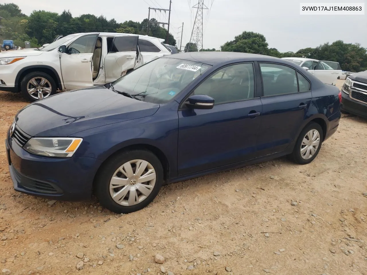 2014 Volkswagen Jetta Se VIN: 3VWD17AJ1EM408863 Lot: 60977744