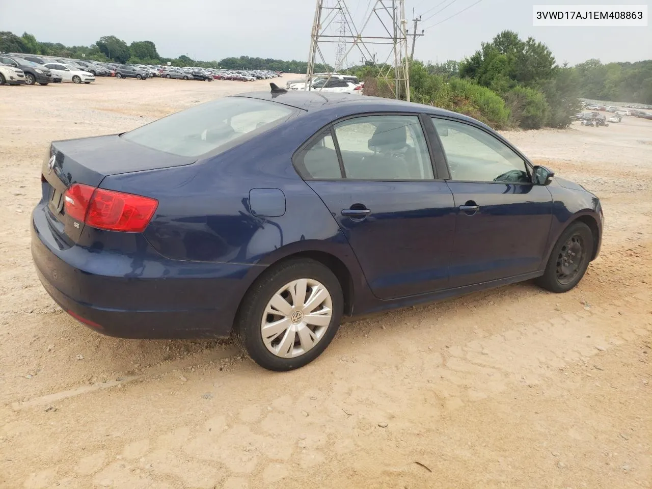 2014 Volkswagen Jetta Se VIN: 3VWD17AJ1EM408863 Lot: 60977744