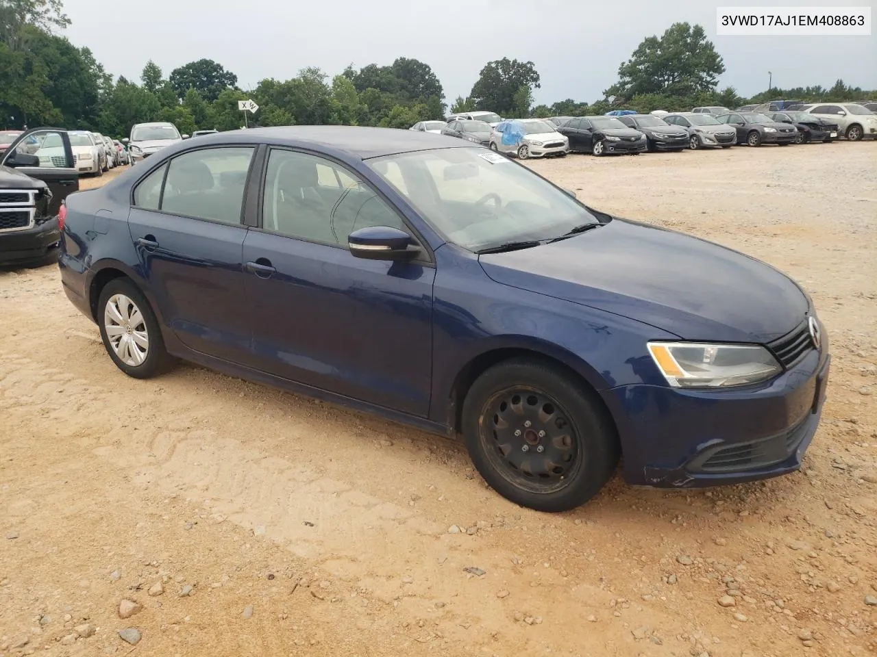 2014 Volkswagen Jetta Se VIN: 3VWD17AJ1EM408863 Lot: 60977744