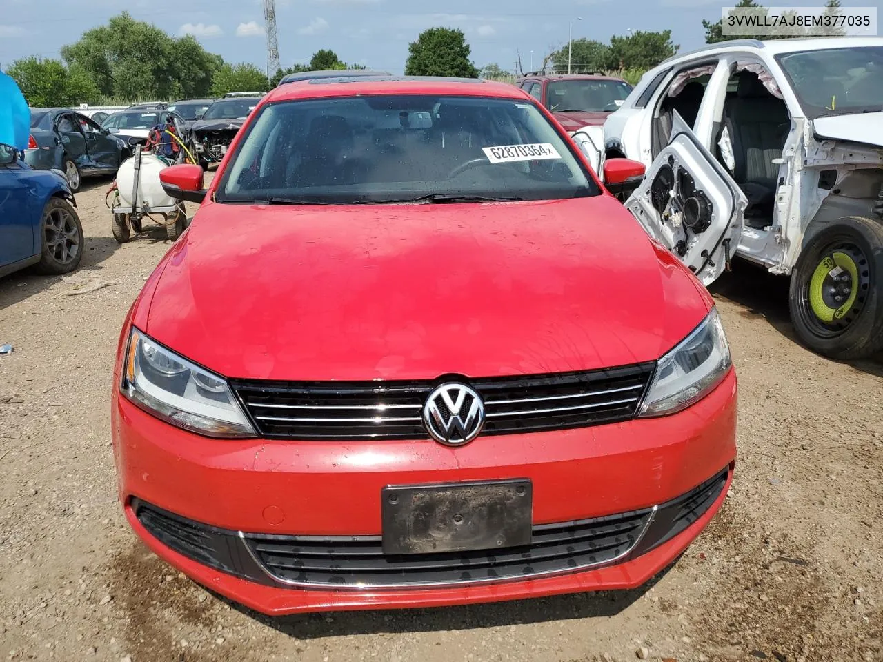 2014 Volkswagen Jetta Tdi VIN: 3VWLL7AJ8EM377035 Lot: 62870364