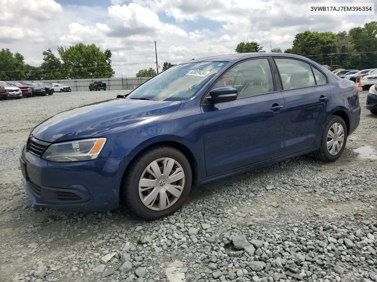 2014 Volkswagen Jetta Se VIN: 3VWB17AJ7EM396354 Lot: 63029434