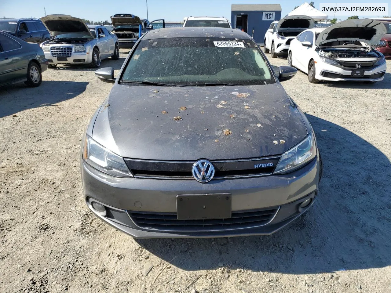 2014 Volkswagen Jetta Hybrid VIN: 3VW637AJ2EM282693 Lot: 63565124