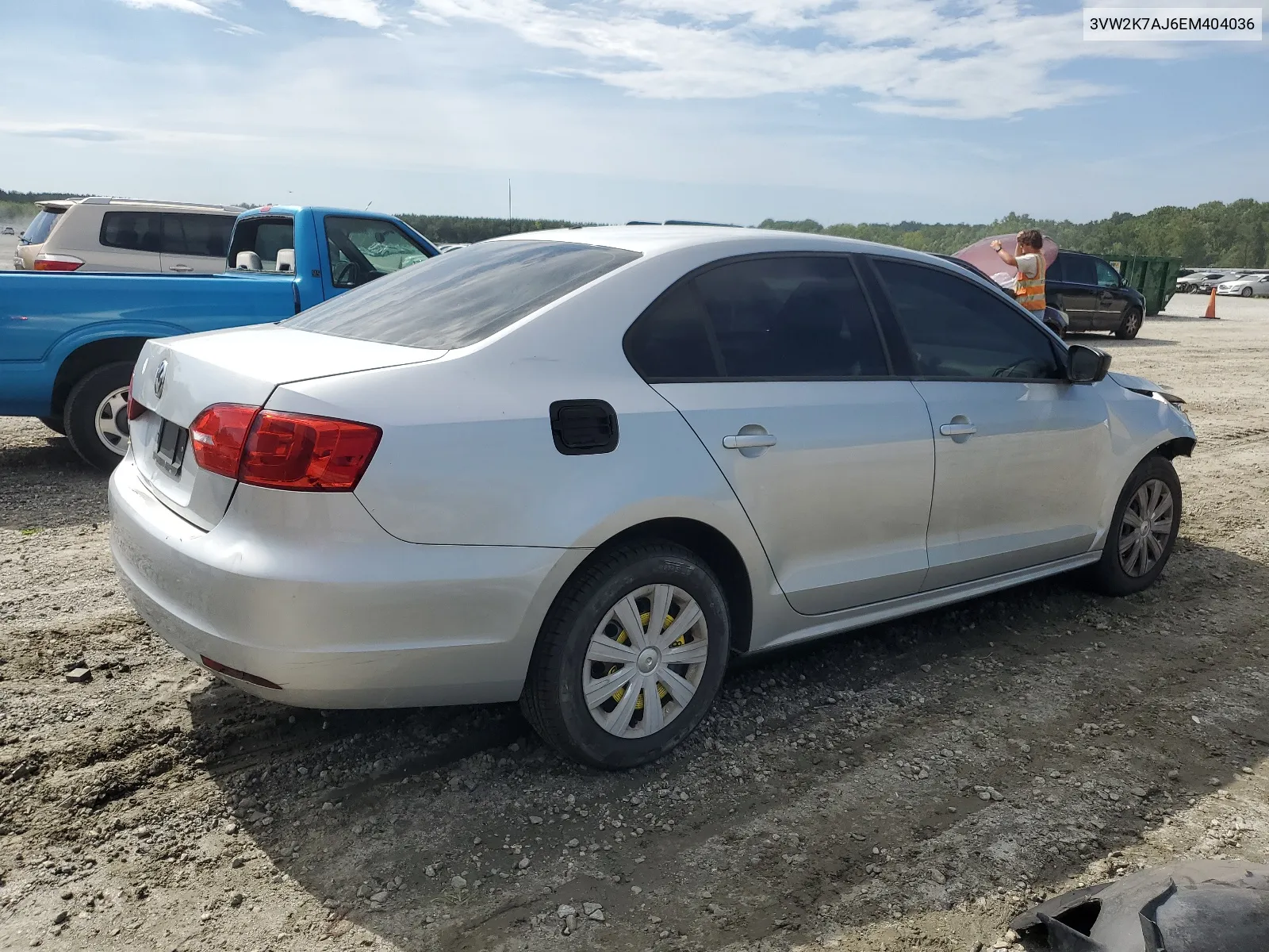 2014 Volkswagen Jetta Base VIN: 3VW2K7AJ6EM404036 Lot: 63721804