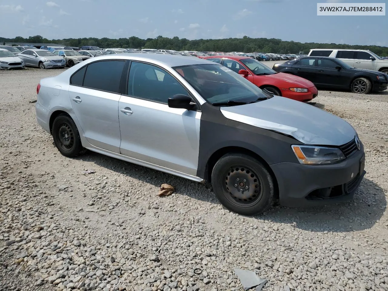 2014 Volkswagen Jetta Base VIN: 3VW2K7AJ7EM288412 Lot: 64048934