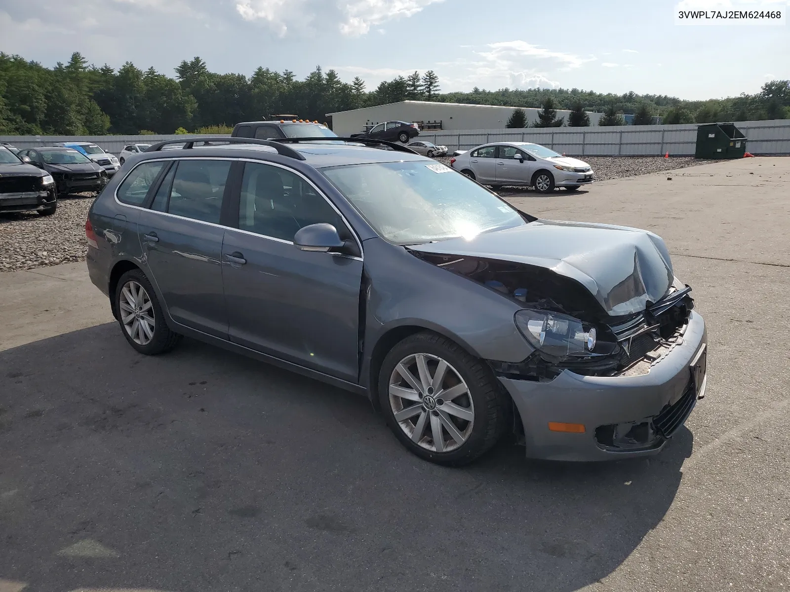 2014 Volkswagen Jetta Tdi VIN: 3VWPL7AJ2EM624468 Lot: 64818484