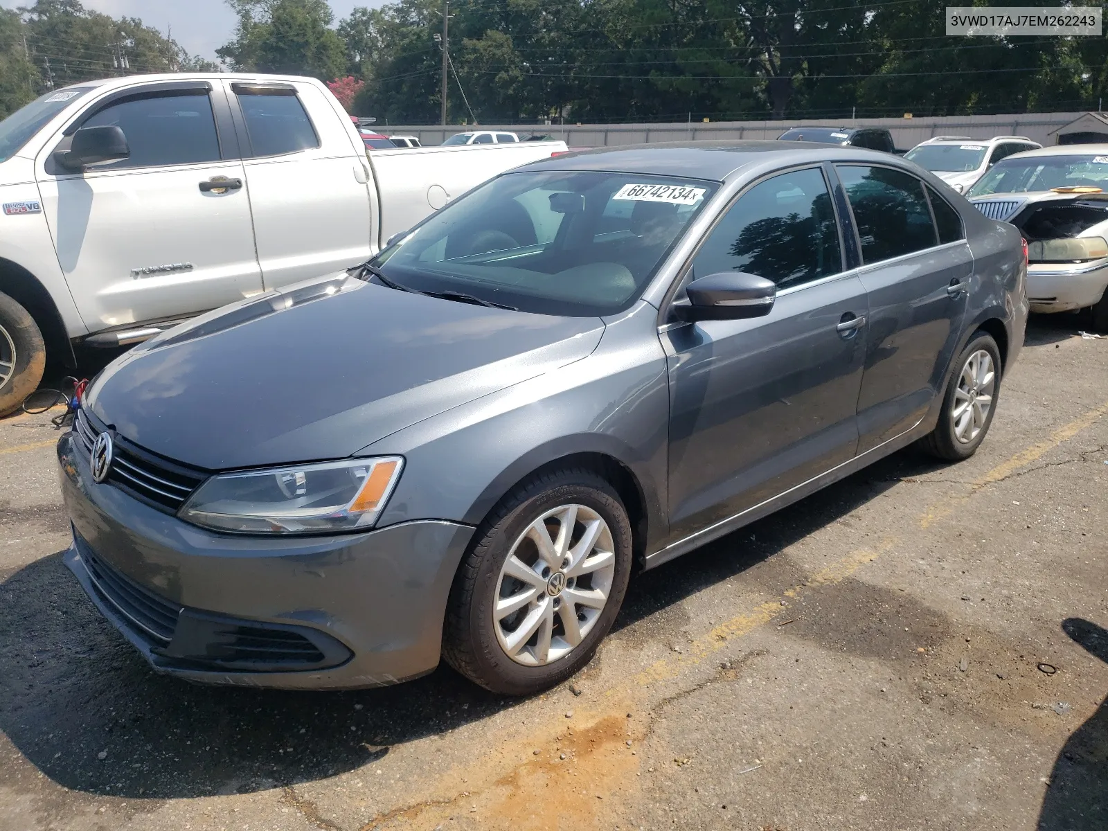 2014 Volkswagen Jetta Se VIN: 3VWD17AJ7EM262243 Lot: 66742134