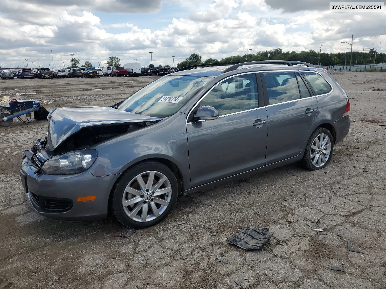 2014 Volkswagen Jetta Tdi VIN: 3VWPL7AJ6EM625591 Lot: 67476174