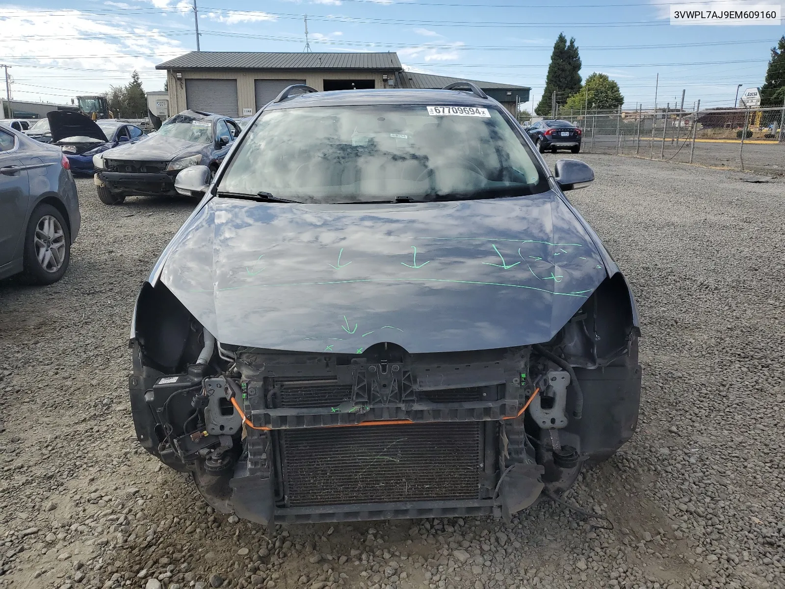 3VWPL7AJ9EM609160 2014 Volkswagen Jetta Tdi