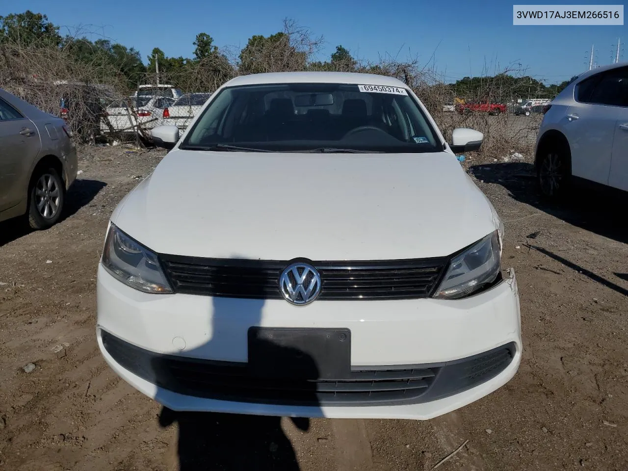 2014 Volkswagen Jetta Se VIN: 3VWD17AJ3EM266516 Lot: 69450374