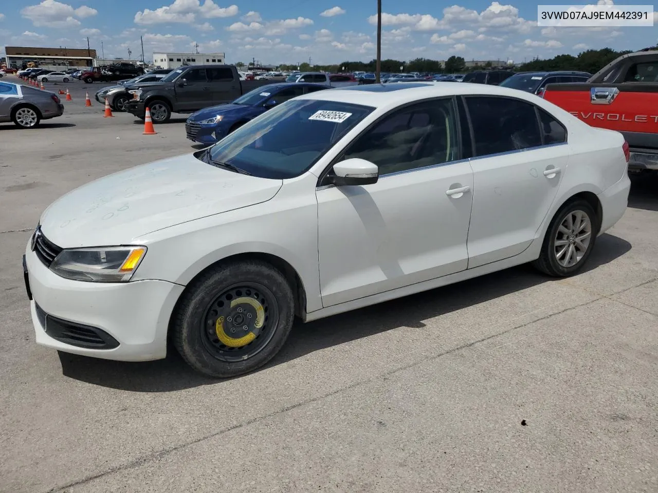 2014 Volkswagen Jetta Se VIN: 3VWD07AJ9EM442391 Lot: 69492654