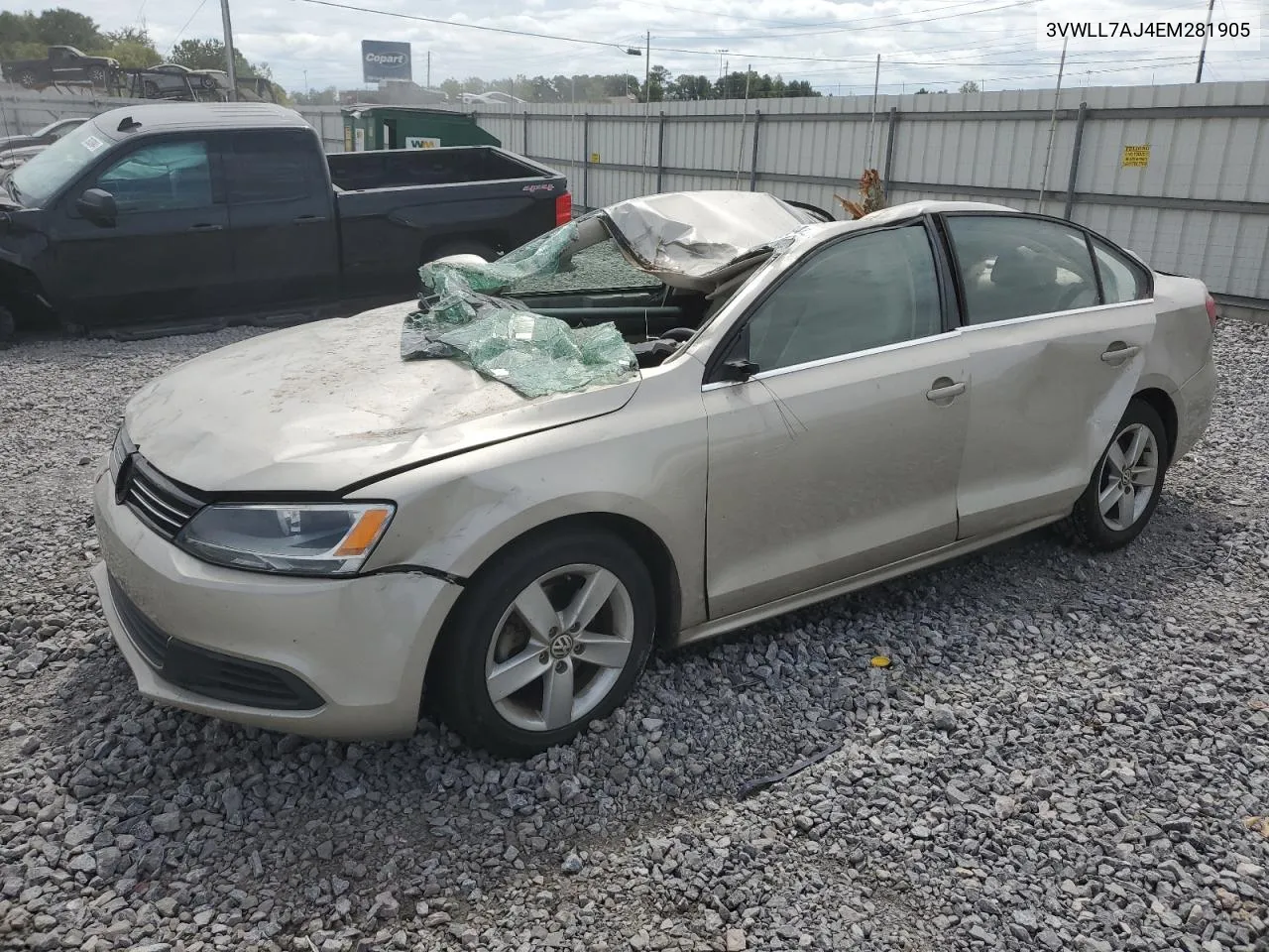 2014 Volkswagen Jetta Tdi VIN: 3VWLL7AJ4EM281905 Lot: 70879084