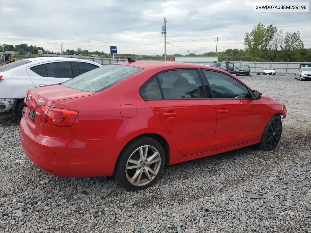 2014 Volkswagen Jetta Se VIN: 3VWD07AJ8EM239198 Lot: 71862984