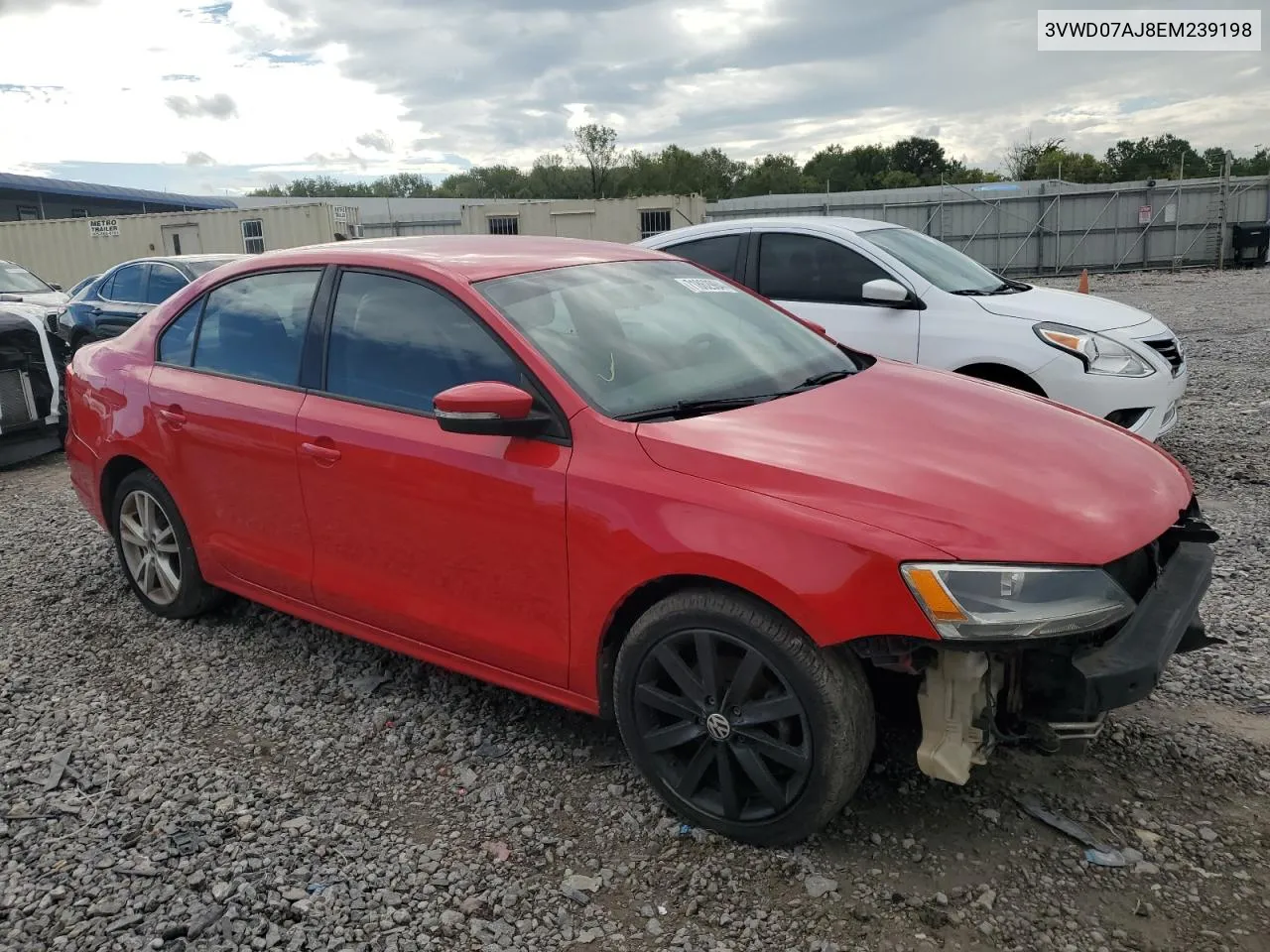 2014 Volkswagen Jetta Se VIN: 3VWD07AJ8EM239198 Lot: 71862984