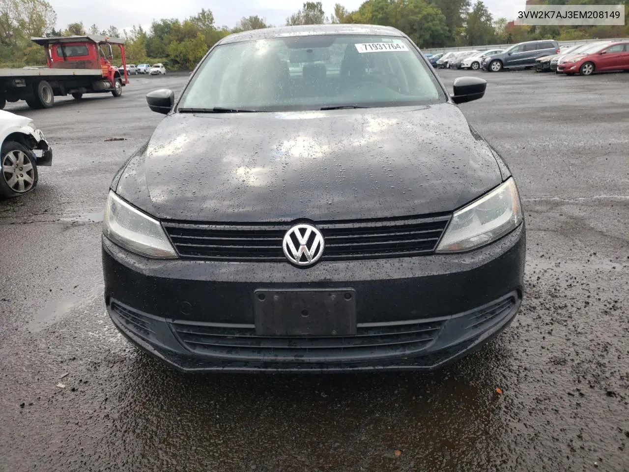 2014 Volkswagen Jetta Base VIN: 3VW2K7AJ3EM208149 Lot: 71931764