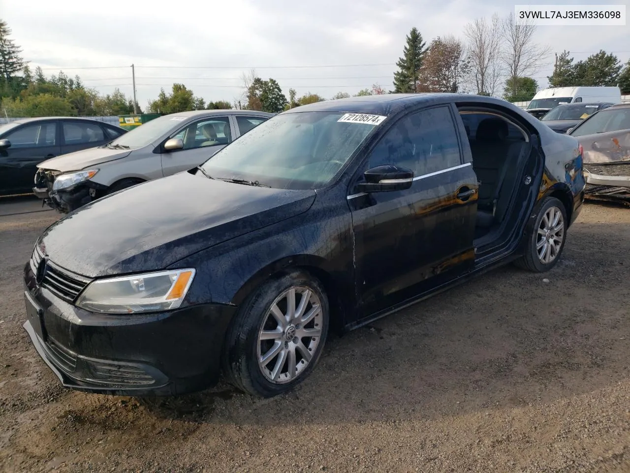 2014 Volkswagen Jetta Tdi VIN: 3VWLL7AJ3EM336098 Lot: 72128574