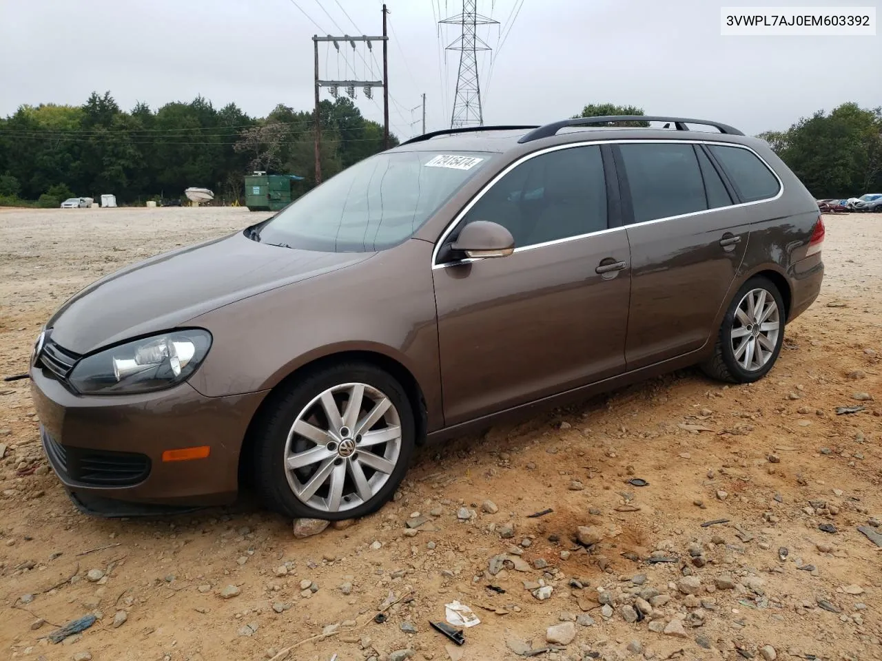 2014 Volkswagen Jetta Tdi VIN: 3VWPL7AJ0EM603392 Lot: 72415474