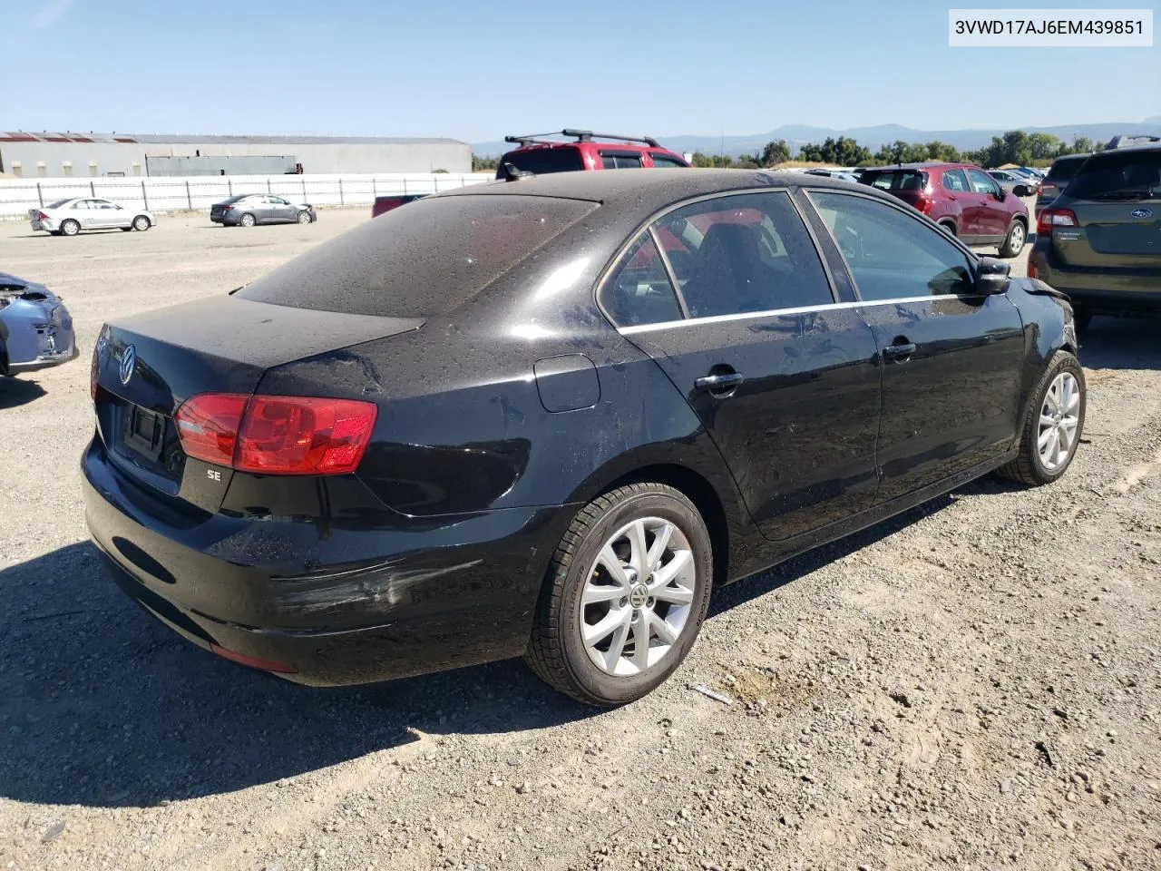 2014 Volkswagen Jetta Se VIN: 3VWD17AJ6EM439851 Lot: 72542824