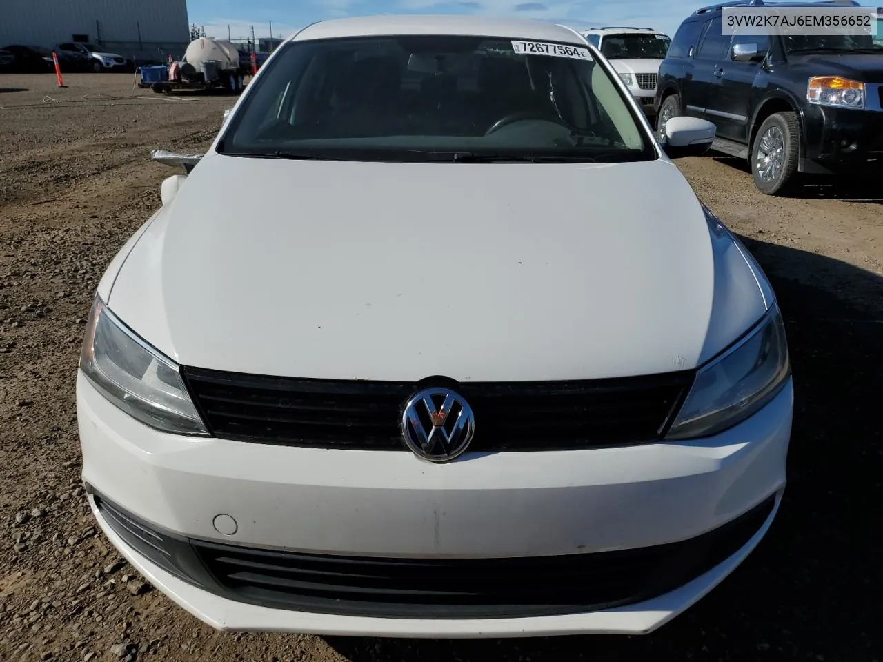 2014 Volkswagen Jetta Base VIN: 3VW2K7AJ6EM356652 Lot: 72677564