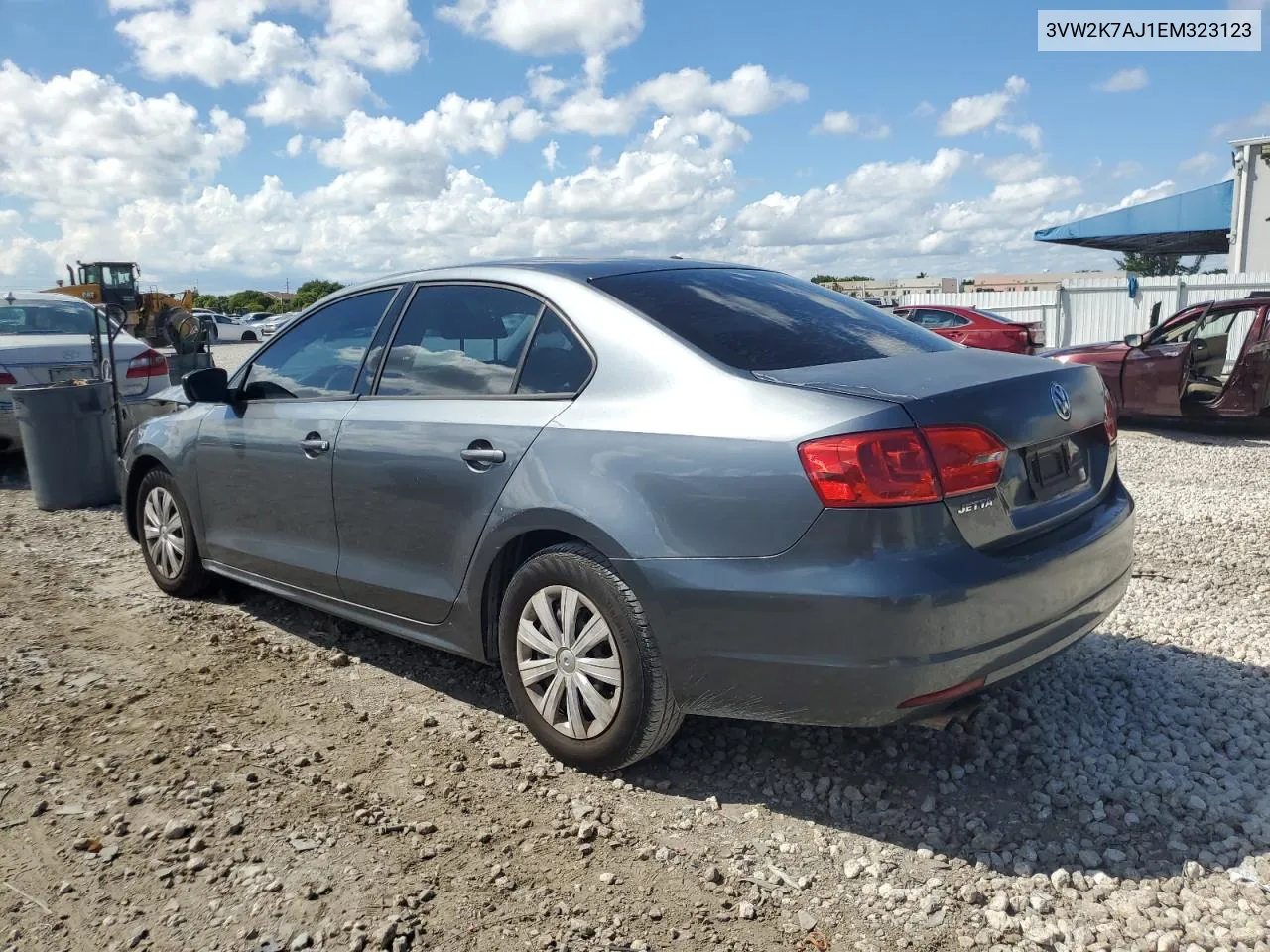 2014 Volkswagen Jetta Base VIN: 3VW2K7AJ1EM323123 Lot: 72778674