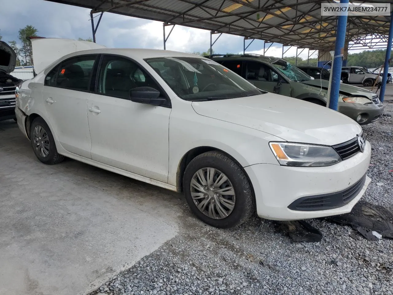 2014 Volkswagen Jetta Base VIN: 3VW2K7AJ8EM234777 Lot: 72787844