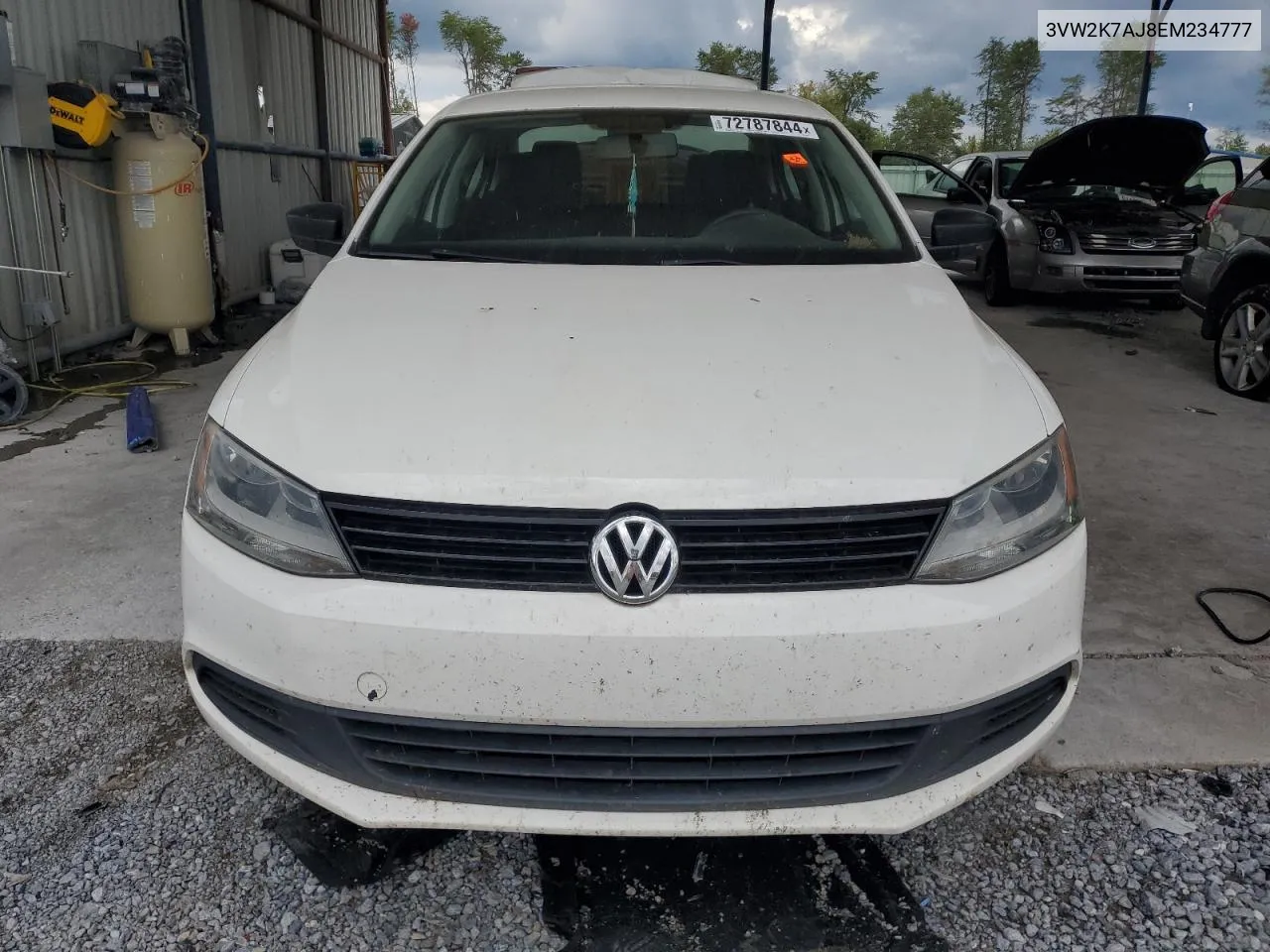 2014 Volkswagen Jetta Base VIN: 3VW2K7AJ8EM234777 Lot: 72787844