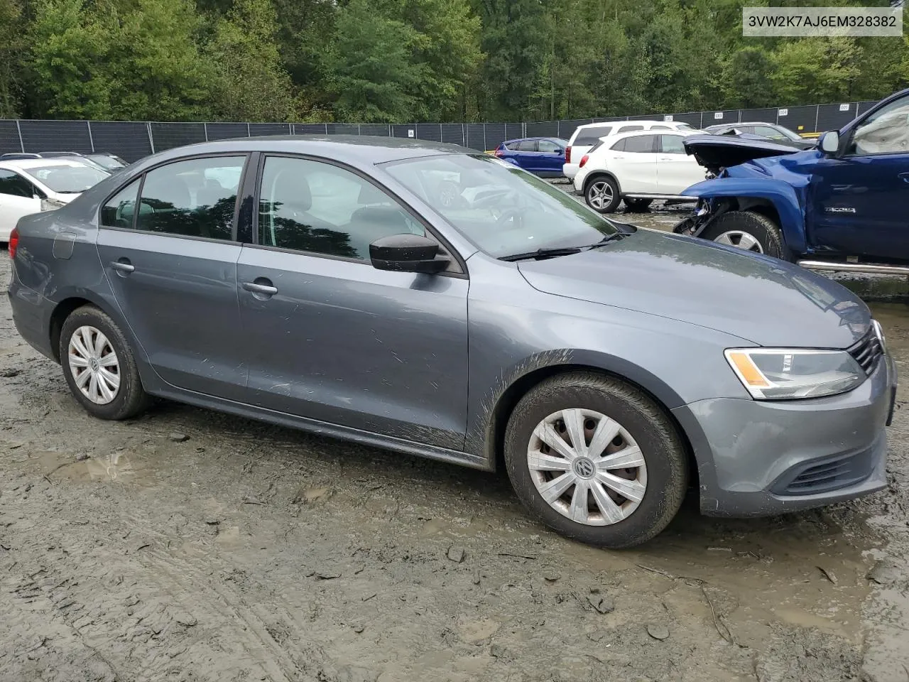 2014 Volkswagen Jetta Base VIN: 3VW2K7AJ6EM328382 Lot: 72974524