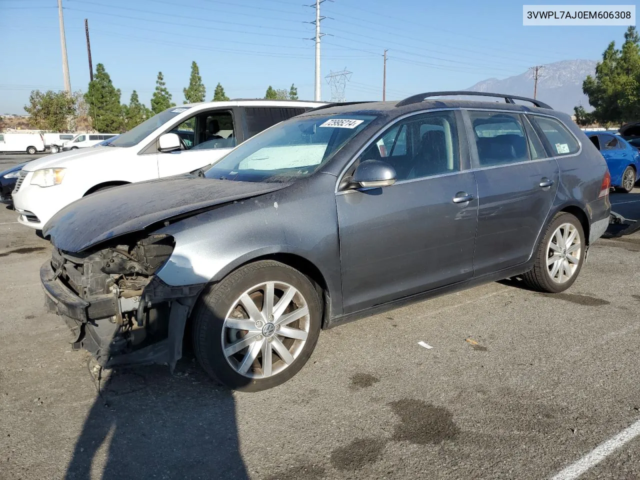 2014 Volkswagen Jetta Tdi VIN: 3VWPL7AJ0EM606308 Lot: 72995214