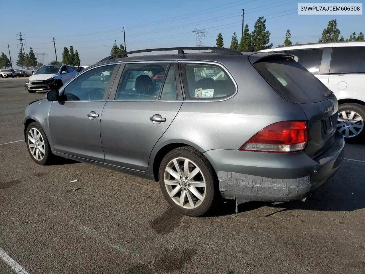 2014 Volkswagen Jetta Tdi VIN: 3VWPL7AJ0EM606308 Lot: 72995214