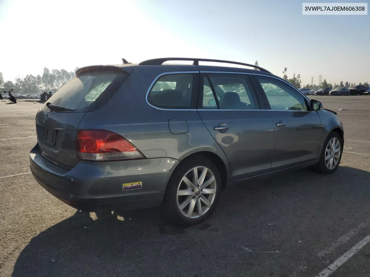 2014 Volkswagen Jetta Tdi VIN: 3VWPL7AJ0EM606308 Lot: 72995214