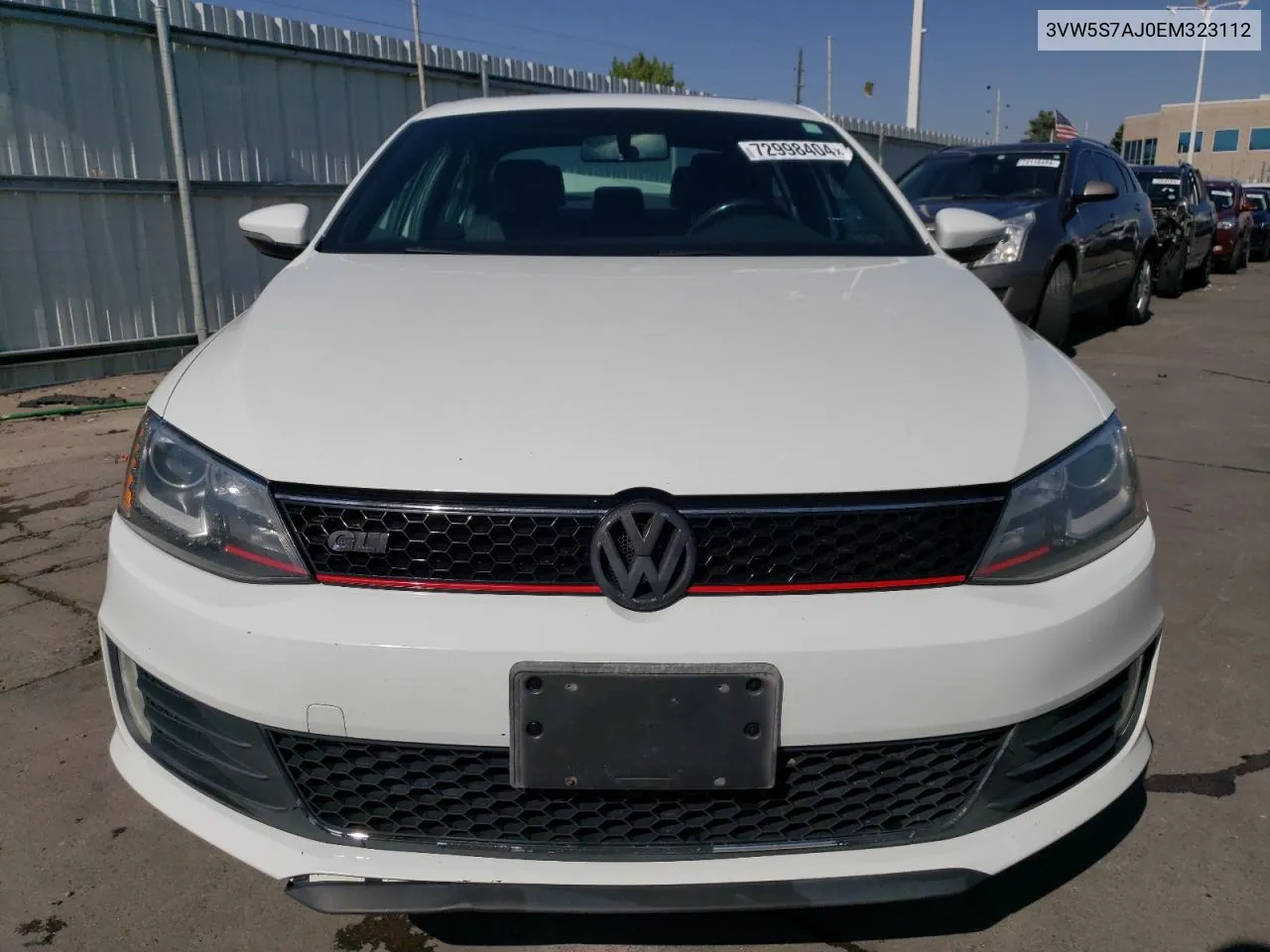 2014 Volkswagen Jetta Gli VIN: 3VW5S7AJ0EM323112 Lot: 72998404