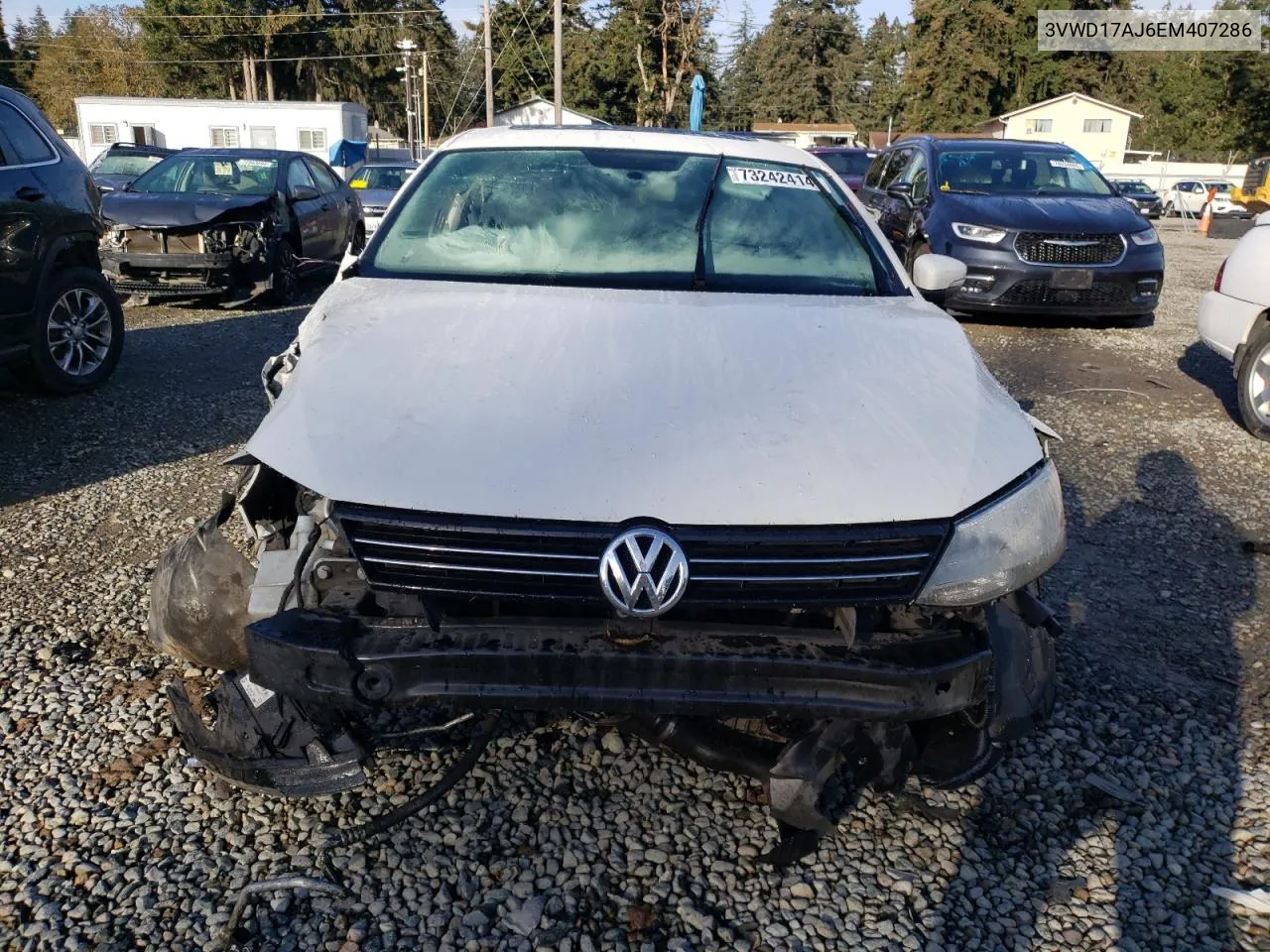 2014 Volkswagen Jetta Se VIN: 3VWD17AJ6EM407286 Lot: 73242414