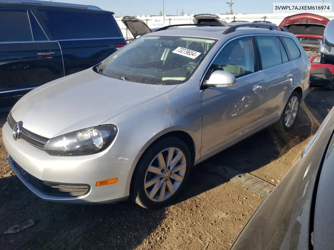 2014 Volkswagen Jetta Tdi VIN: 3VWPL7AJXEM616974 Lot: 73279654