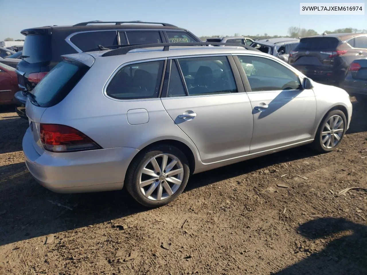 2014 Volkswagen Jetta Tdi VIN: 3VWPL7AJXEM616974 Lot: 73279654