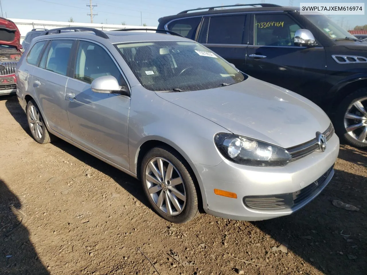 2014 Volkswagen Jetta Tdi VIN: 3VWPL7AJXEM616974 Lot: 73279654