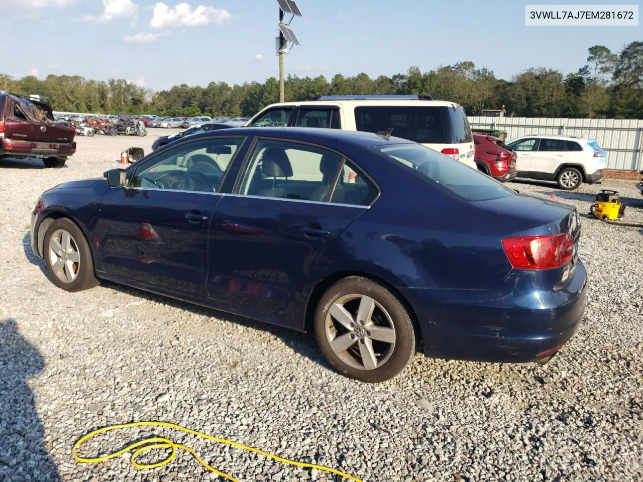 2014 Volkswagen Jetta Tdi VIN: 3VWLL7AJ7EM281672 Lot: 73461384