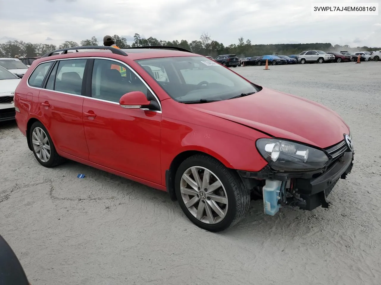 2014 Volkswagen Jetta Tdi VIN: 3VWPL7AJ4EM608160 Lot: 73548554