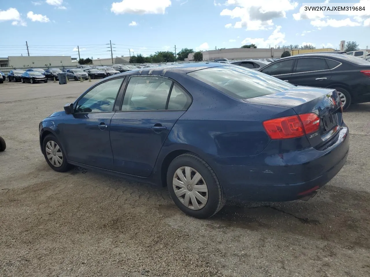 2014 Volkswagen Jetta Base VIN: 3VW2K7AJXEM319684 Lot: 73847524