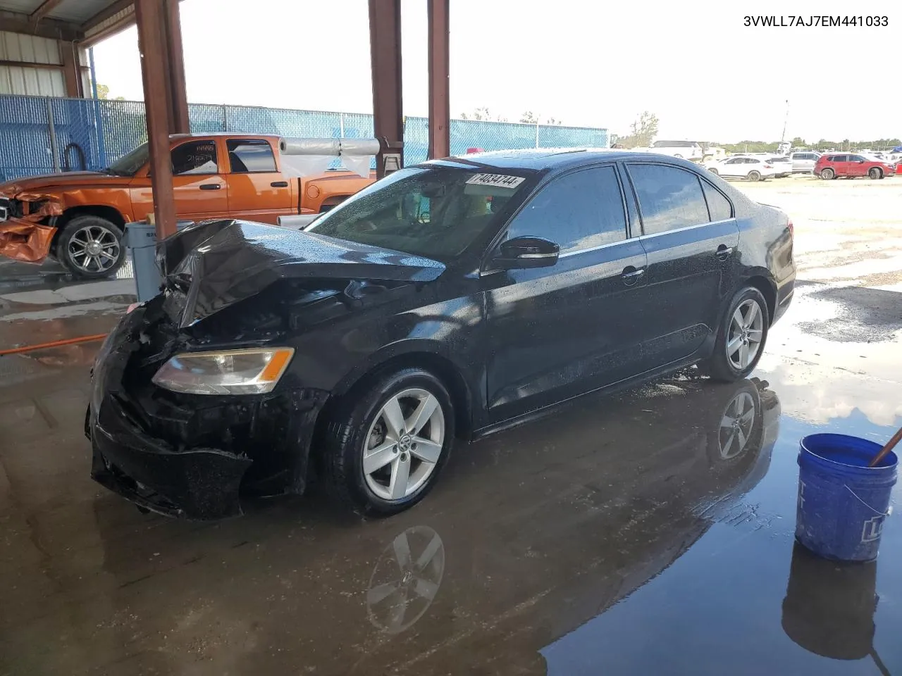 2014 Volkswagen Jetta Tdi VIN: 3VWLL7AJ7EM441033 Lot: 74034744