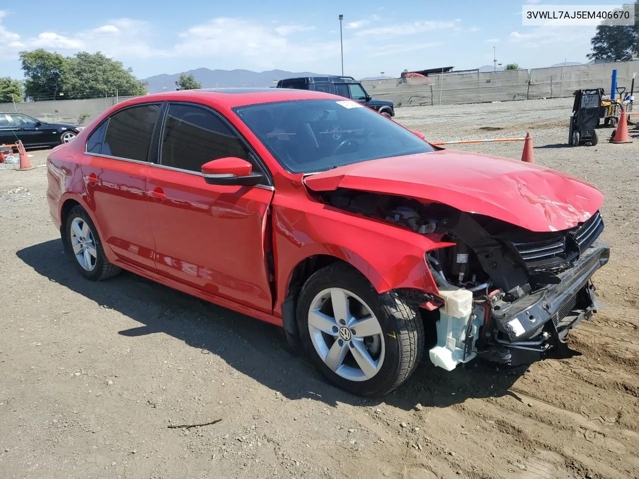 2014 Volkswagen Jetta Tdi VIN: 3VWLL7AJ5EM406670 Lot: 74123314